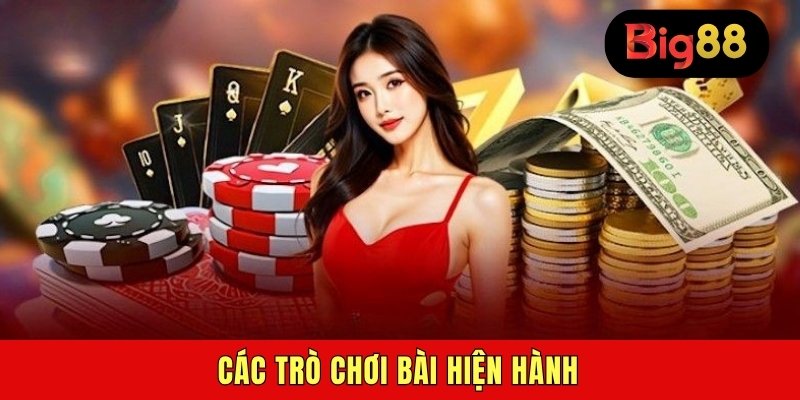 Các trò chơi bài hiện hành